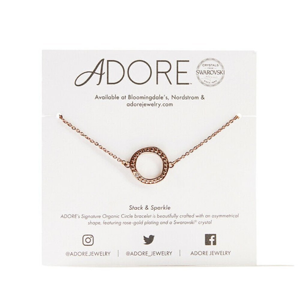 Adore by Swarovski 6inch Organic Circle Bracelet